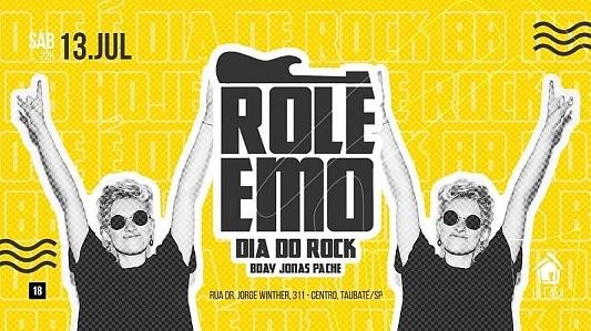 Rolê Emo // Dia do Rock // 15 de Julho // Sabado // 22h