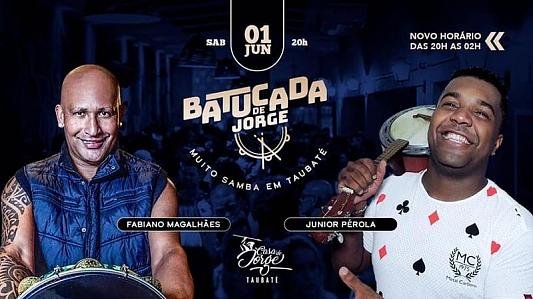 Batucada de Jorge com Fabiano Magalhães e Júnior Pérola