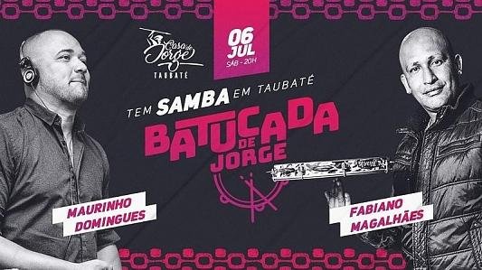 Batucada de Jorge com Fabiano Magalhães e Maurinho Domingues