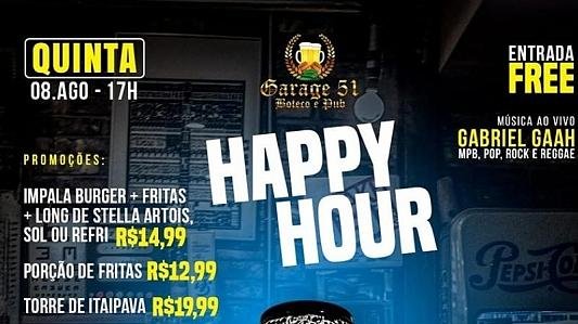  Happy Hour do Garage | Gabriel Gaah | Mpb Pop Rock Reggae | FREE