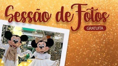 Sessão de Fotos com Mickey e a Minnie no Via Vale