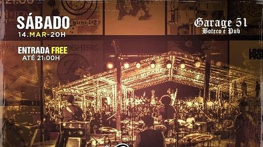 Banda Viibe no Garage + clássico no telão