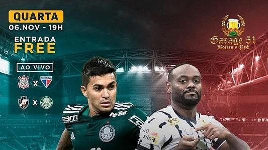 Quarta free • futebol no telão e cerveja $ 6,90