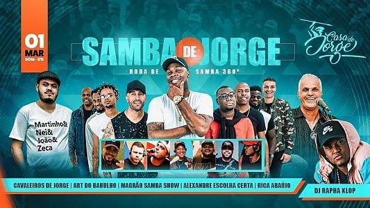 Lançamento do Projeto Samba de Jorge - Roda de Samba 360°