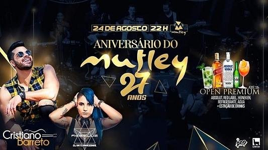 Aniversário Mutley 27 anos - OPEN Premium