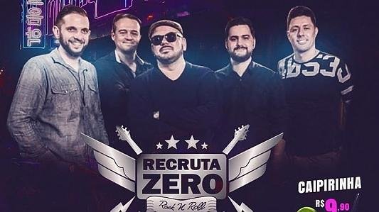 Recruta Zero Flash Back & Rock | Free até 20h | Caipirinha 9,90