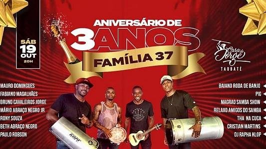 Aniversário de 3 anos do grupo Família 37