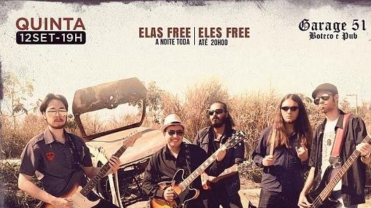 Banda Cidade Cinza | Blues & Rock '60 até os atuais | Elas FREE