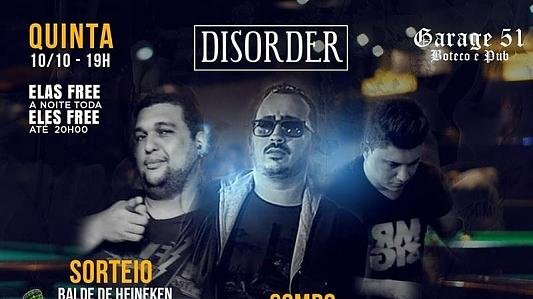 Banda Disorder | Rock n Roll | ELAS FREE noite toda