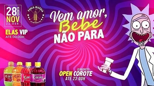 Vem Amor, Bebe Não Para | Elas VIP até 0h