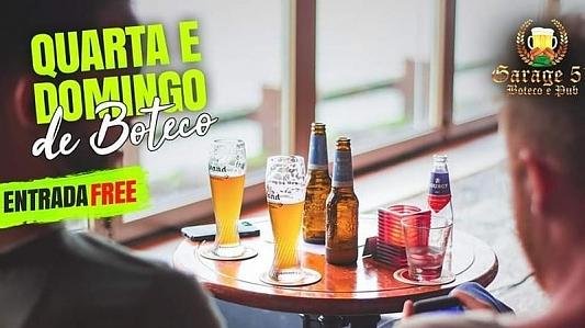QUARTA DE BOTECO • Entrada FREE • Litrão 8.90 • Cerveja 6.90
