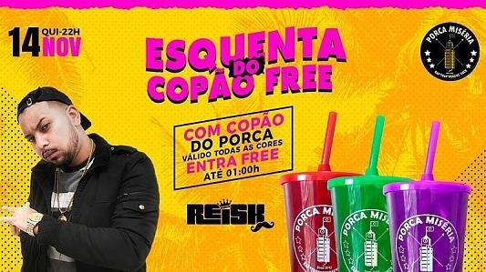 Esquenta do Copão Free | Todos c/ Copão do Porca são Free Até 1h