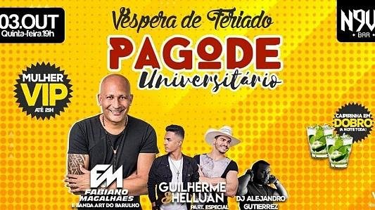 Pagode Universitário | Elas VIP até 21h