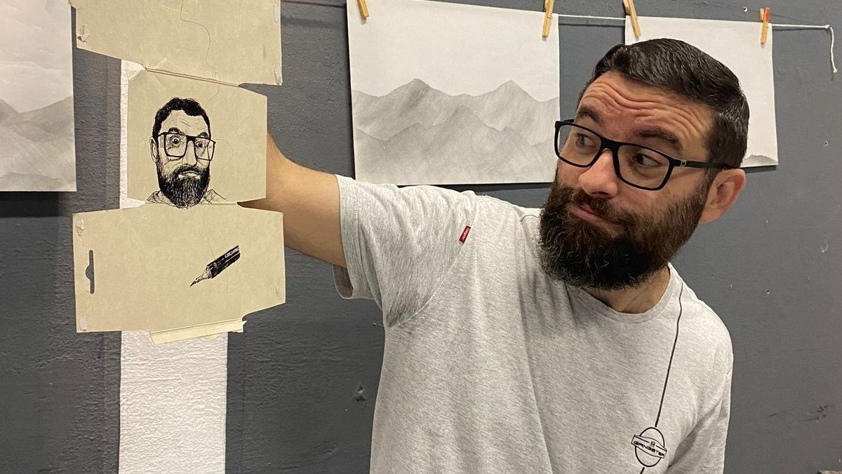 Exposição Da linha à cor - elementos do desenho