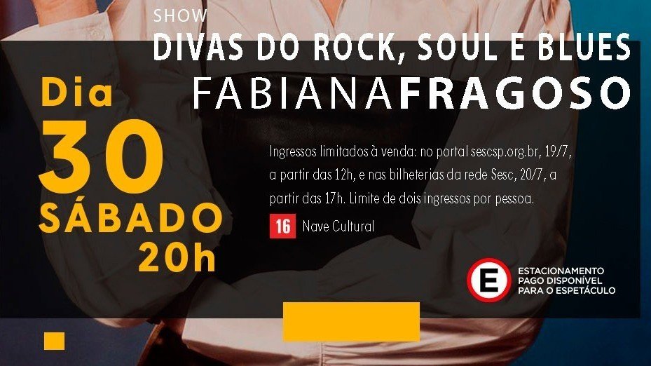 Show Divas do Rock, Soul e Blues | Sesc Taubaté