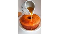 Bolo de Laranja com calda