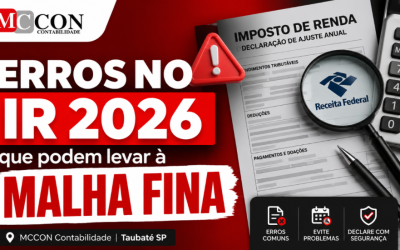 Taubaté: Erros que podem levar sua declaração para a malha fina