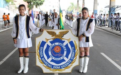 Banda Marcial Dom Vicente Cimatti (Escola Caritas) – SP 