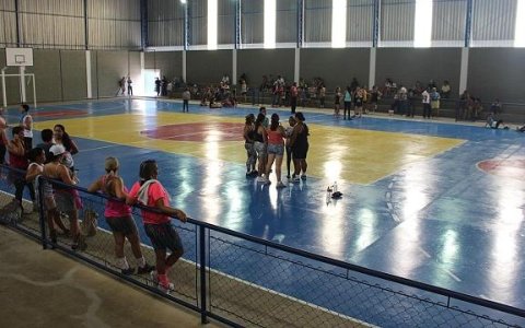 Reinauguração da Quadra Poliesportiva da Baronesa