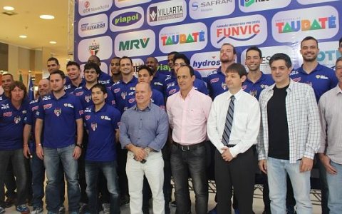 Novo elenco do Vôlei Taubaté é apresentado oficialmente 