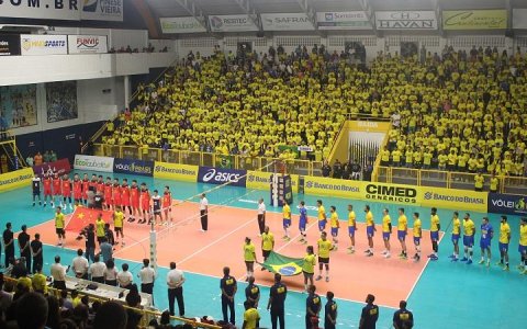 Amistoso de vôlei masculino: Brasil x China