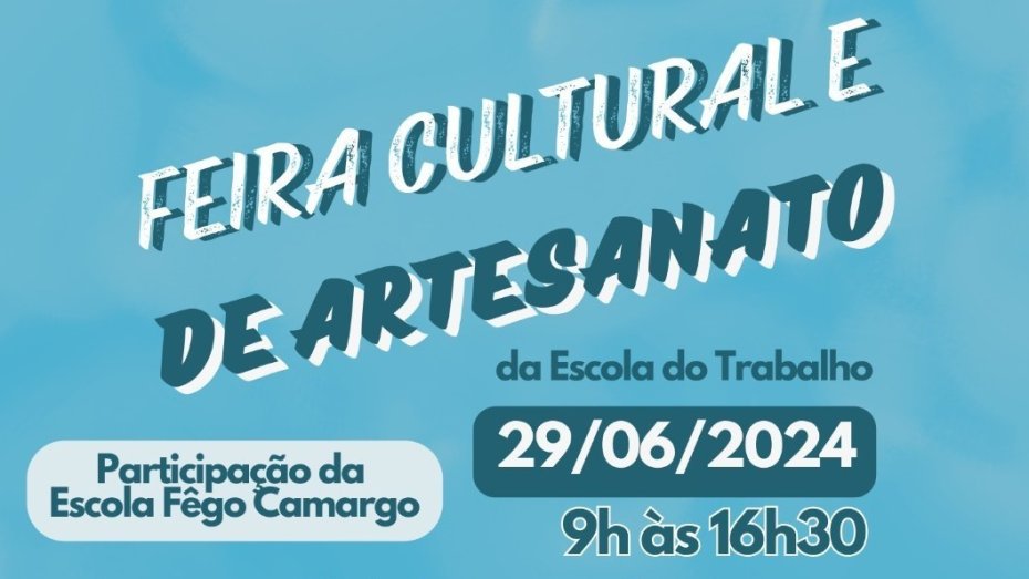 Taubaté realiza Feira Cultural e de Artesanato neste sábado