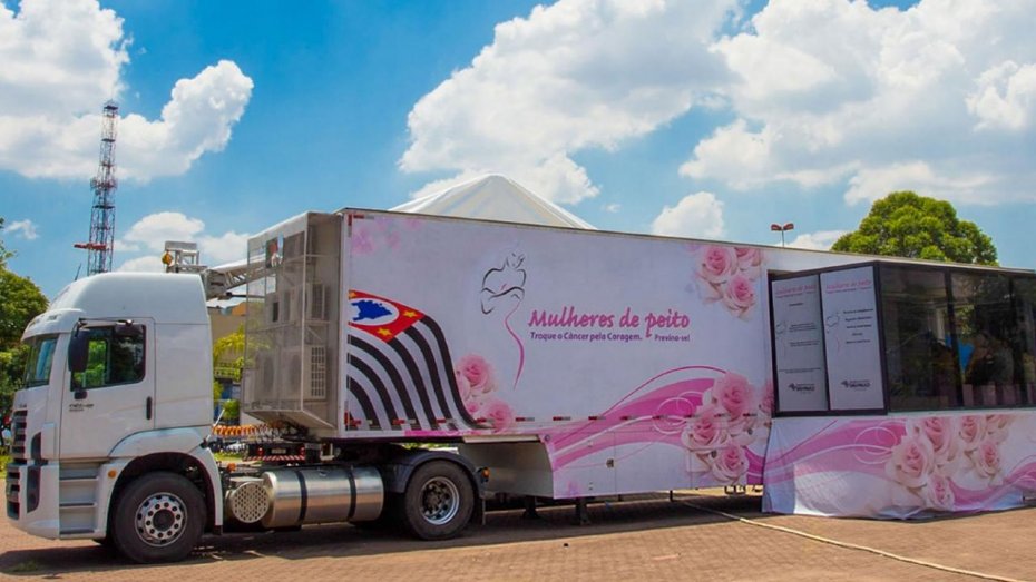 Taubaté recebe a Carreta da Mamografia do “Mulheres de Peito”