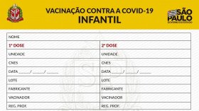 SP prepara 4,5 milhões de carteirinhas para vacinação de crianças