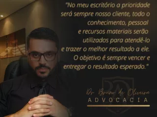 Foto de Dr. Bruno de Oliveira. O Advogado da sua Família