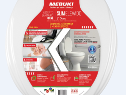 Assento Sanitário  Oval Elevado Soft 7,5cm