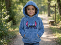 Moletom Infantil Peluciado Premium com Capuz e Bolso Canguru – Quentinho para Inverno