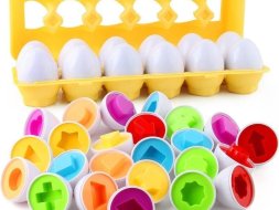 Jogo cartela de ovos - Formas geométricas Para sua Criança