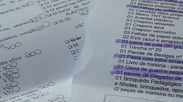 Procon aponta irregularidades na lista de material escolar
