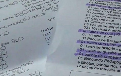 Procon aponta irregularidades na lista de material escolar