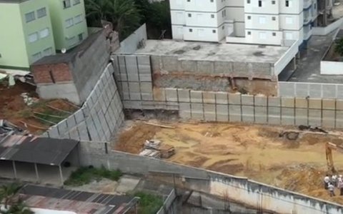Obra cede e afeta vizinhança