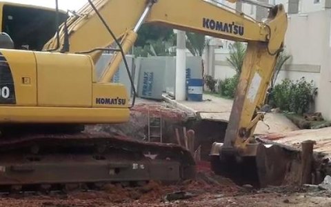 Avenida Rafael Braga passa por obras