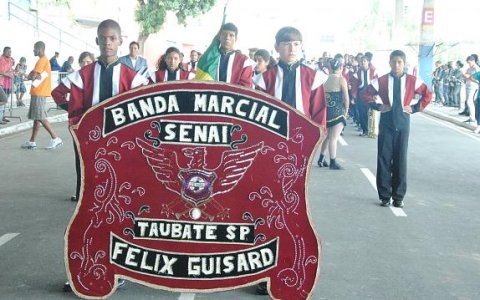 Banda Marcial da escola SENAI 