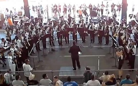 Banda Marcial do Projeto Música nas Escolas de Barra Mansa - RJ