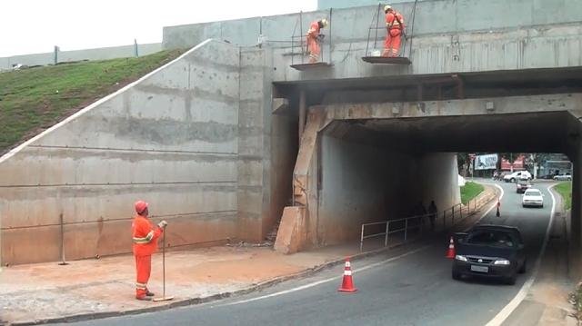 Túnel é interditado para obras noturnas