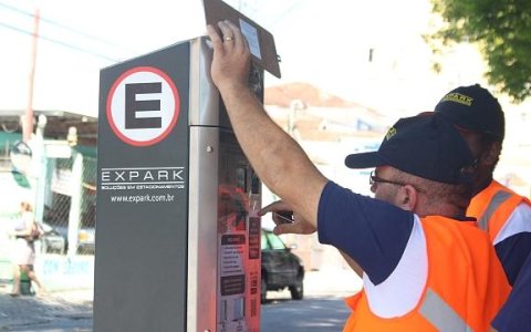 Zona Azul volta operando com 7% do total das vagas