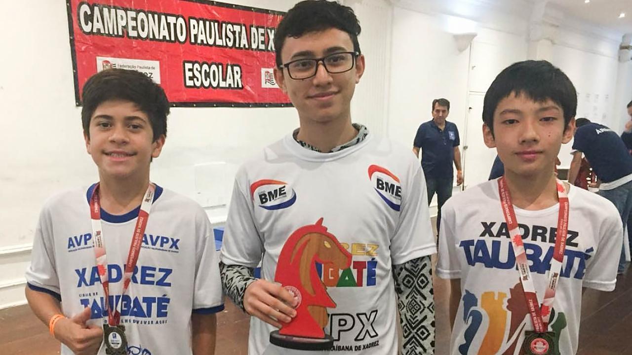 Equipe de xadrez de Taubaté vai bem no Campeonato Paulista Escolar