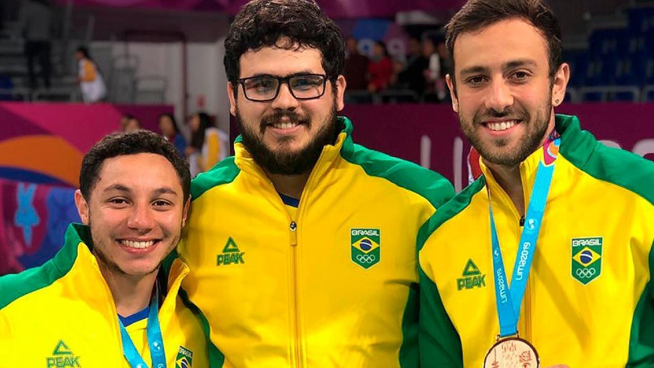 Trio do Vôlei Taubaté conquista medalha de bronze com Brasil no Pan de Lima