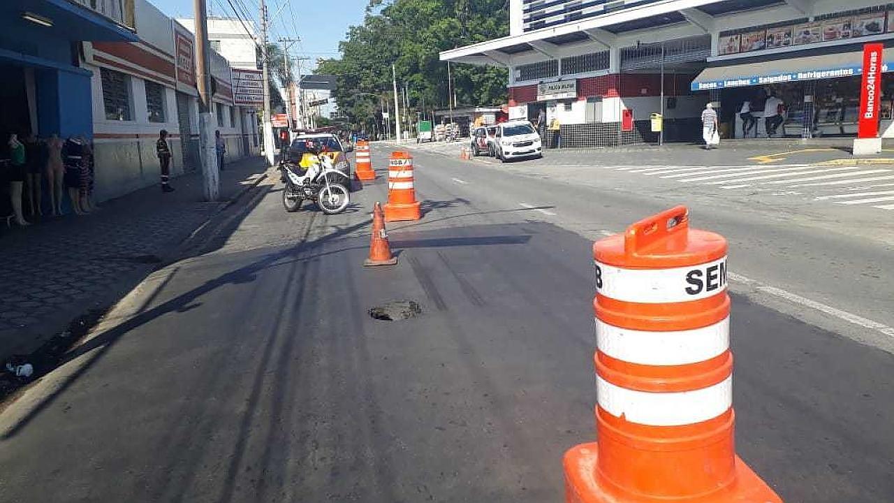 Obras interditam ruas da região central de Taubaté nesta quinta-feira