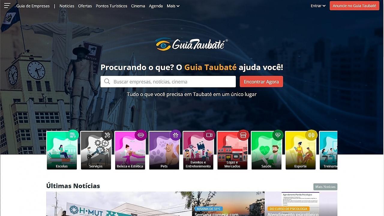 Velocidade e informação: Guia Taubaté lança novo layout