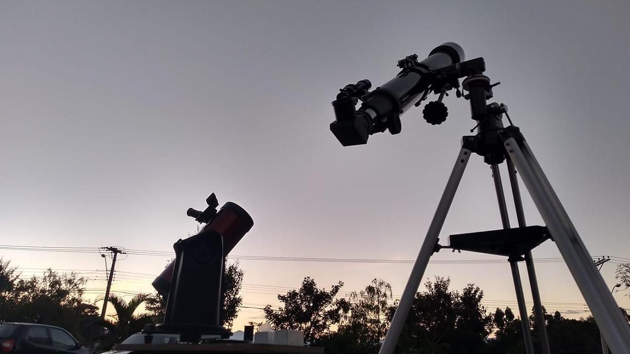 Observação com telescópios é atração no Parque do Sedes, em Taubaté