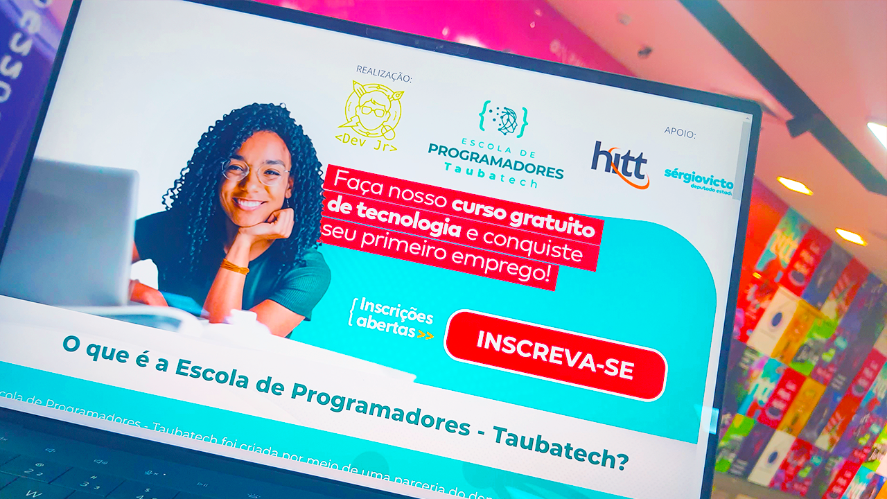 Taubatech: Escola de Programadores oferece curso gratuito presencial no HITT