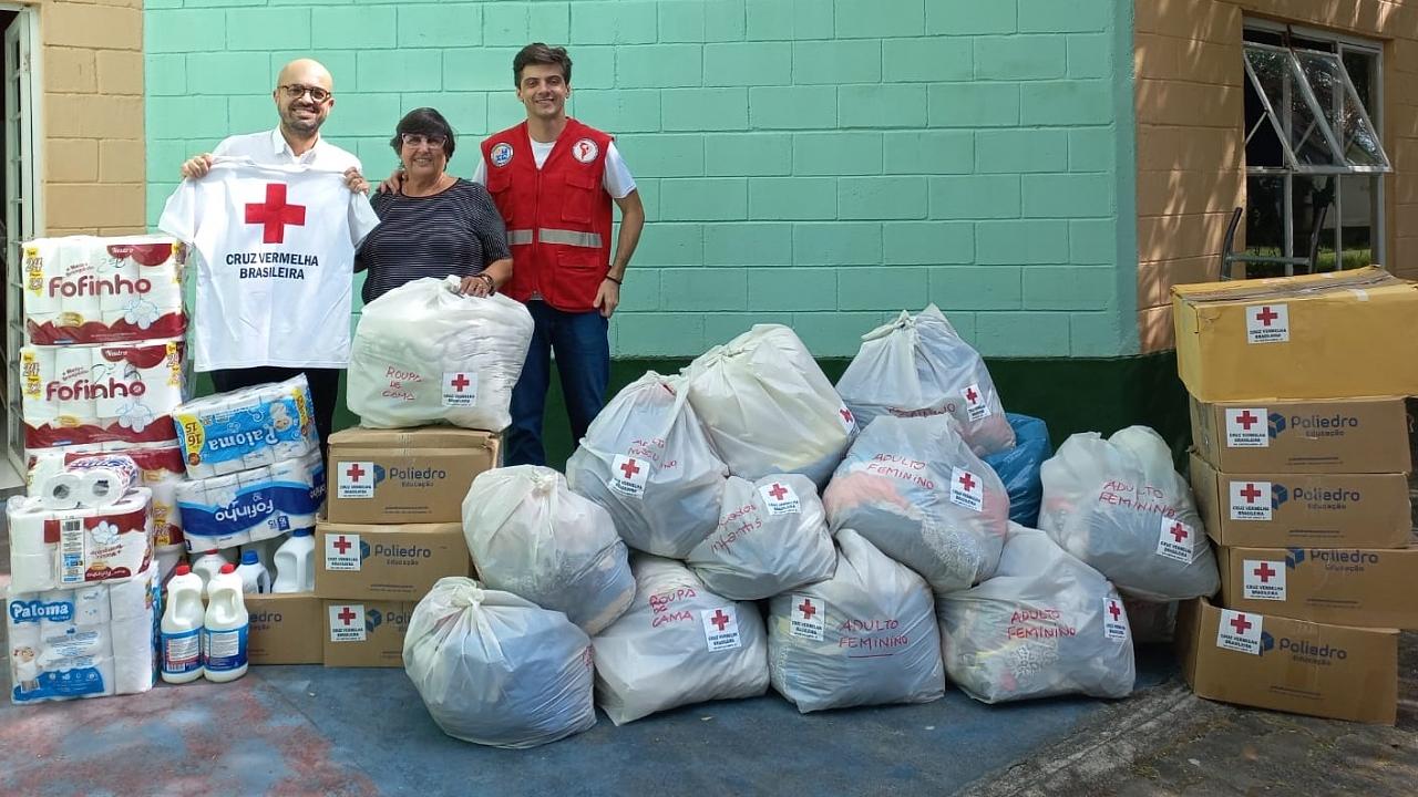 Cruz Vermelha Brasileira faz doação ao Fundo Social de Taubaté